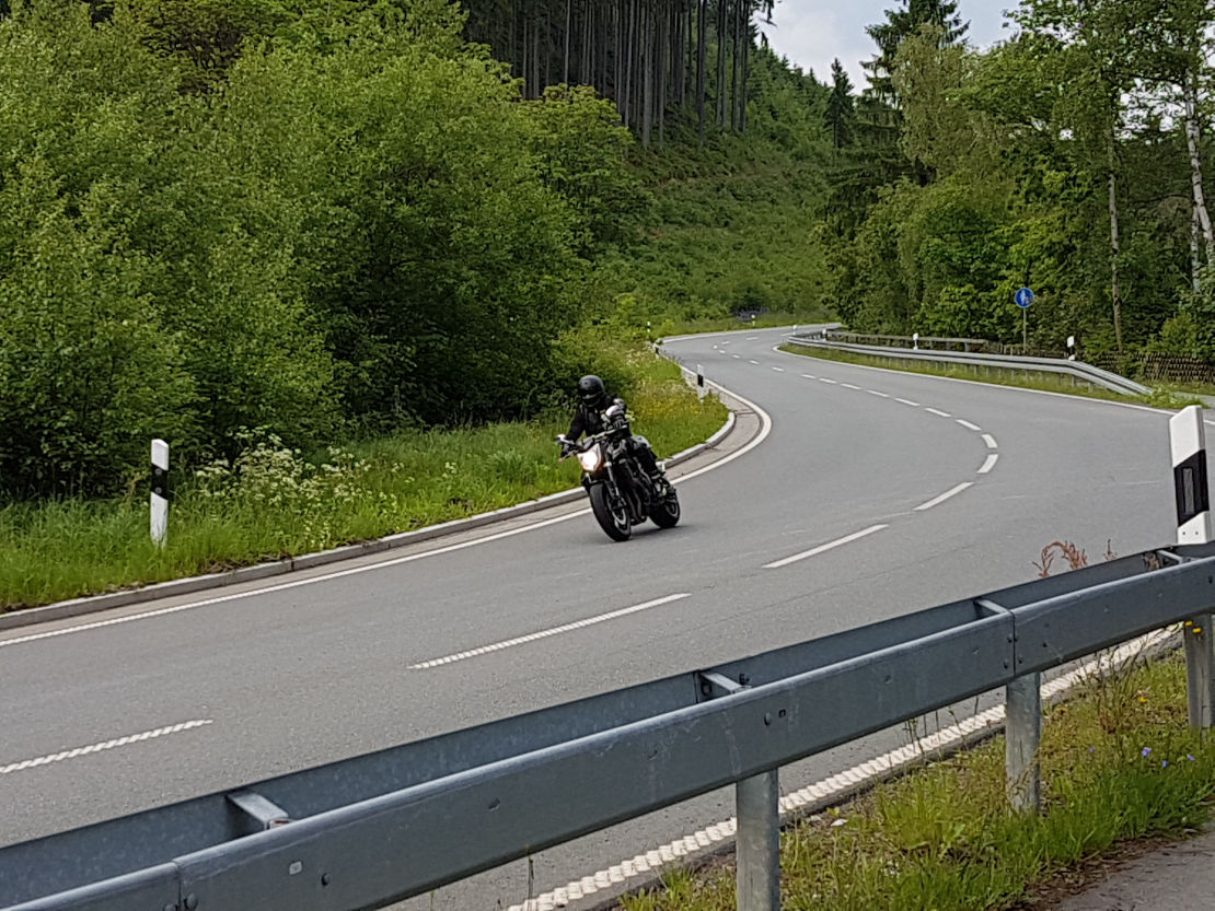 Motorrad fahren im Harz